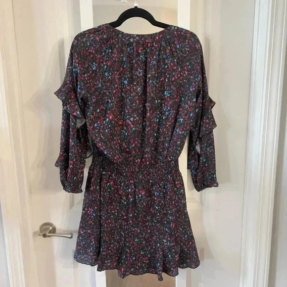 Parker V Neck Long Sleeve Floral Dress Size Medium - Picture 8 of 8